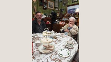 Burntwood care home Residents visit local tea room